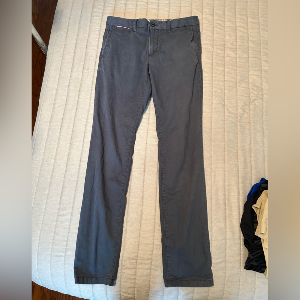 Tommy Hilfiger, navy chino pants. Size 32/34
